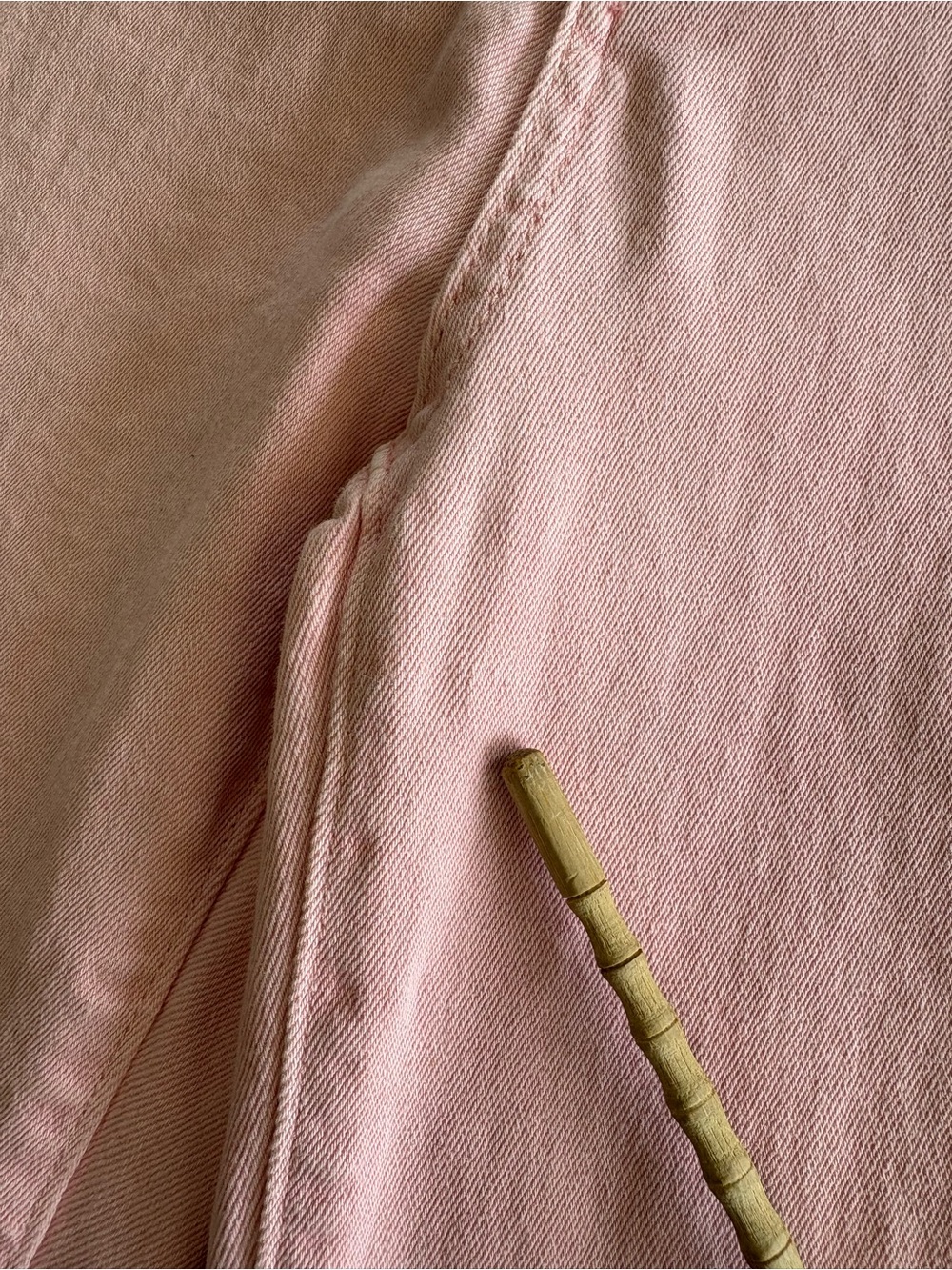 Zenana Wide Leg Raw Hem Dusty Pink Jeans Large Girly High Waist Measures 30x29 - Picture 7 of 14